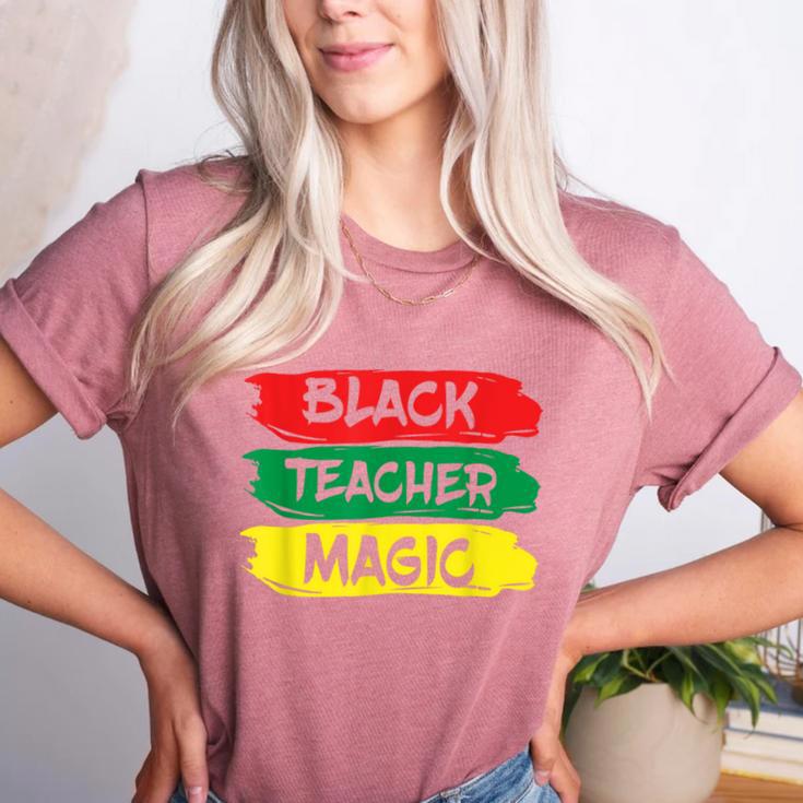 Teacher Magic Black History Month Educator For Men Women Women's Heather T-Shirt
