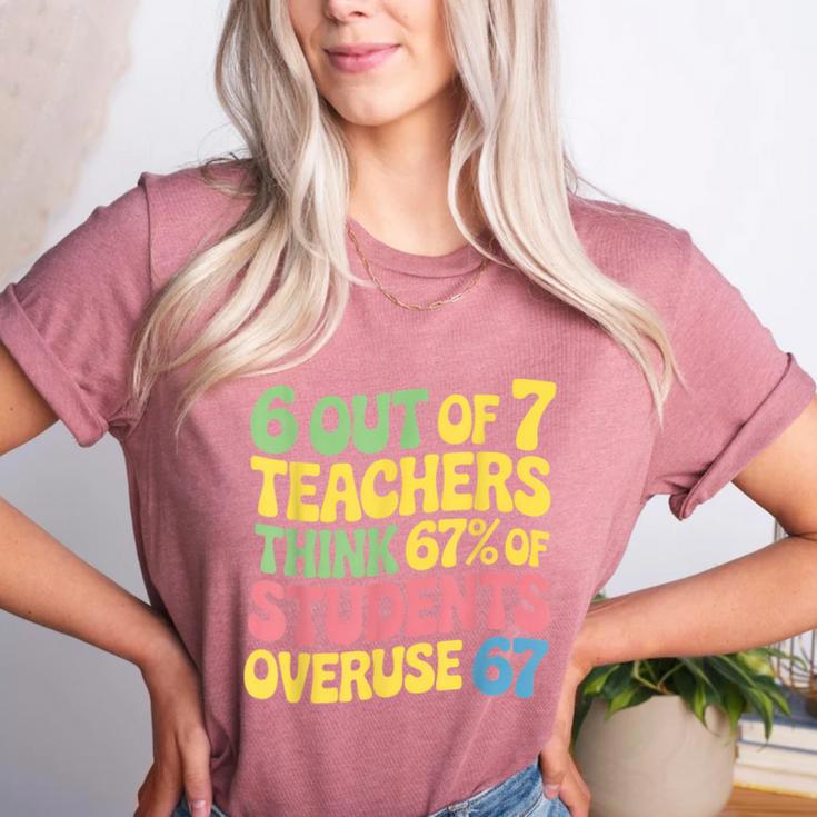 Teacher Overuse 67 Teacher Women's Heather T-Shirt