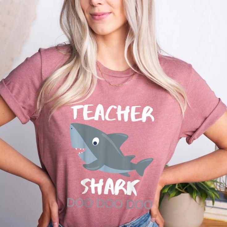 Teacher Shark Shirt Christmas Idea For Him Her Women's Heather T-Shirt