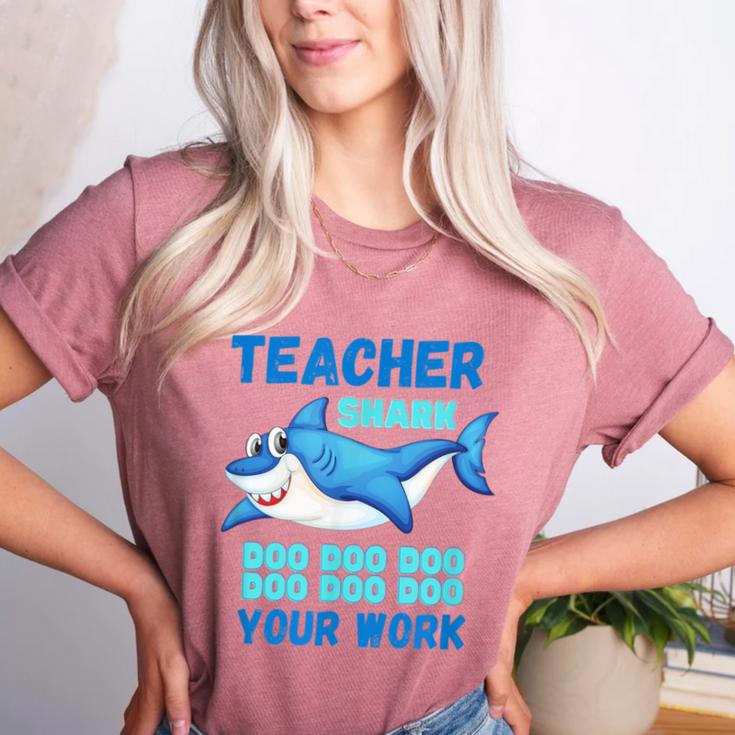 Teacher Shark Do Your Work Women's Heather T-Shirt