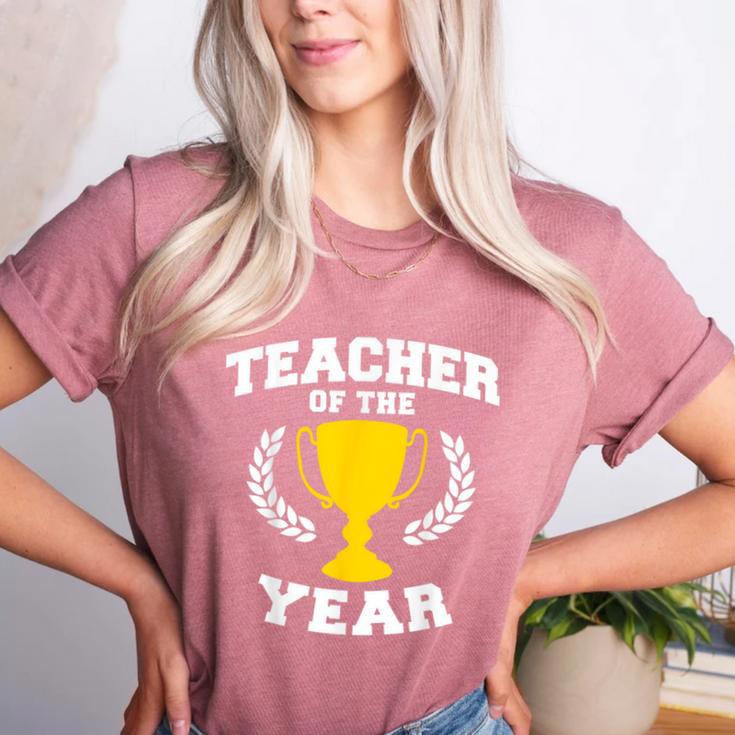 Teacher Of The Year For Men Women Women's Heather T-Shirt