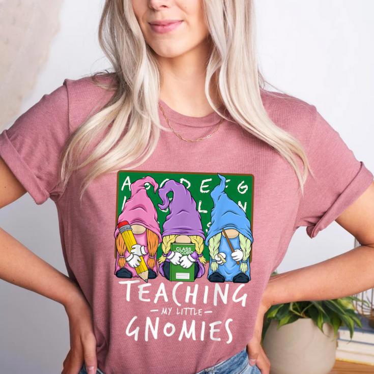 Teaching My Little Gnomies With Gnome For Teacher Women Women's Heather T-Shirt