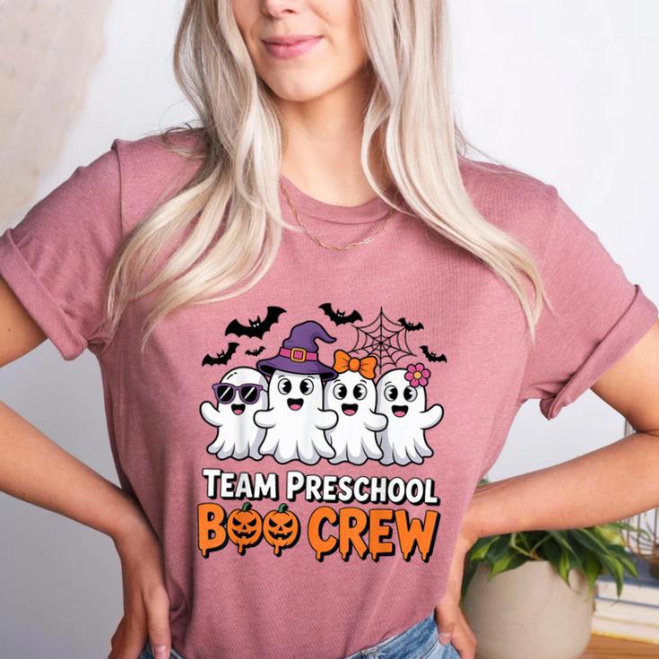 Team Preschool Boo Crew Halloween Teacher Student Costume Women's Heather T-Shirt