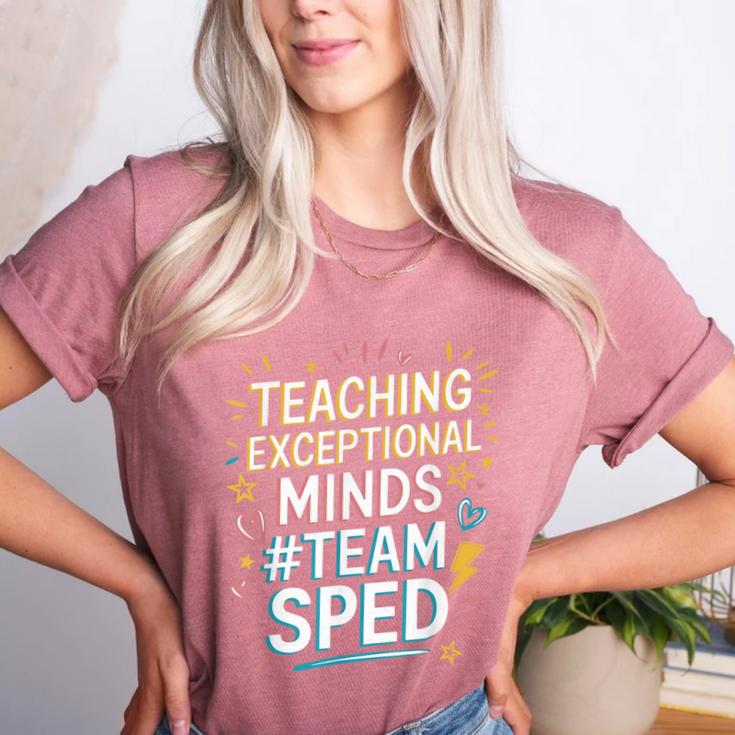 Team Sped Sped Teacher Special Education Teacher Team Women's Heather T-Shirt