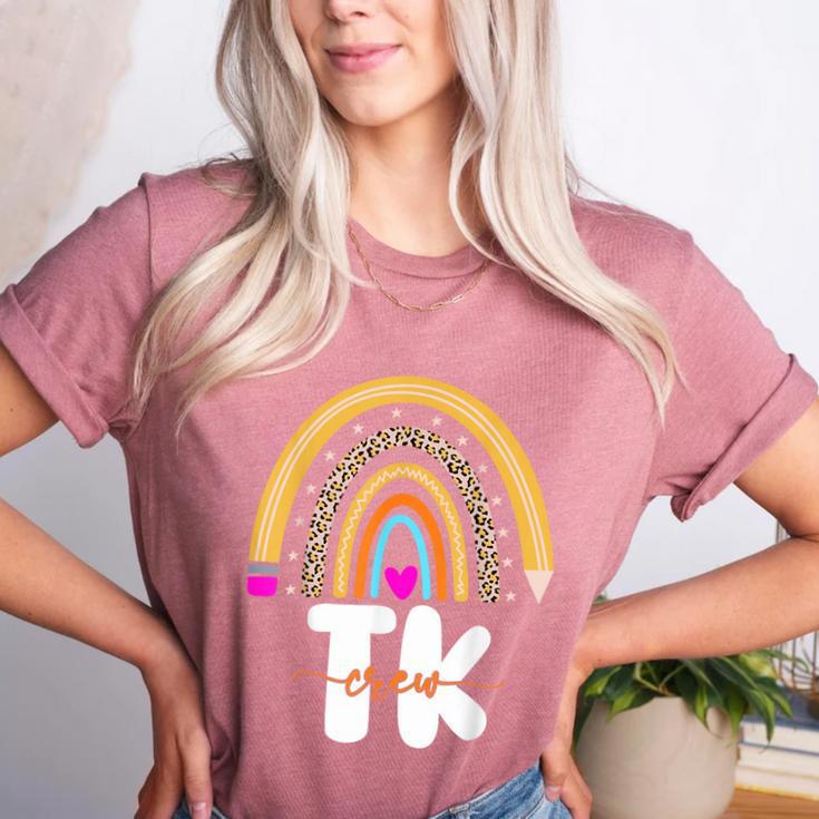 Team TK Transitional Kindergaten TK Crew Squad Teacher Kids Women's Heather T-Shirt