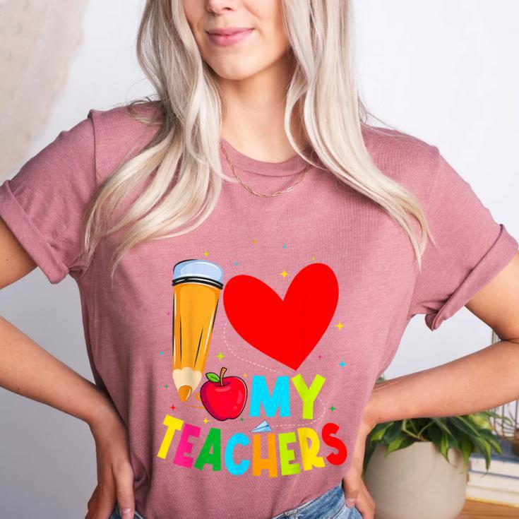 Teens Graduation I Heart My Teachers I Love My Teachers Women's Heather T-Shirt