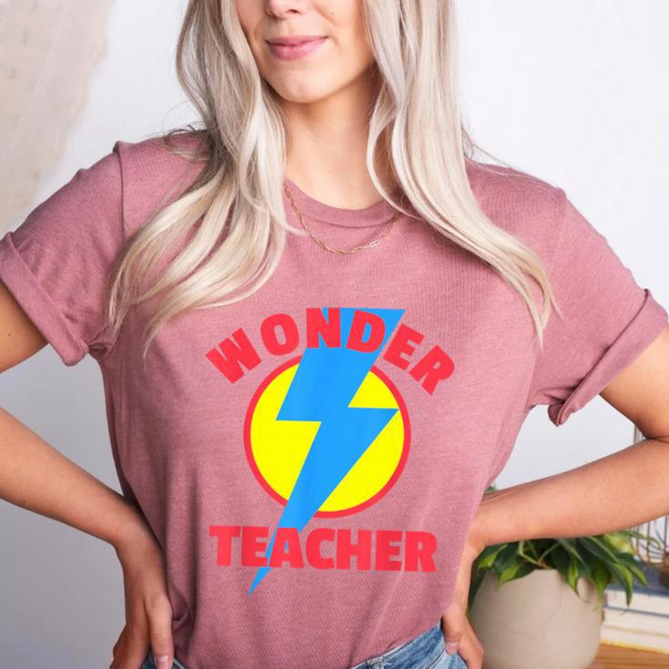 Wonder Teacher Teacher Halloween Tshirt Women's Heather T-Shirt