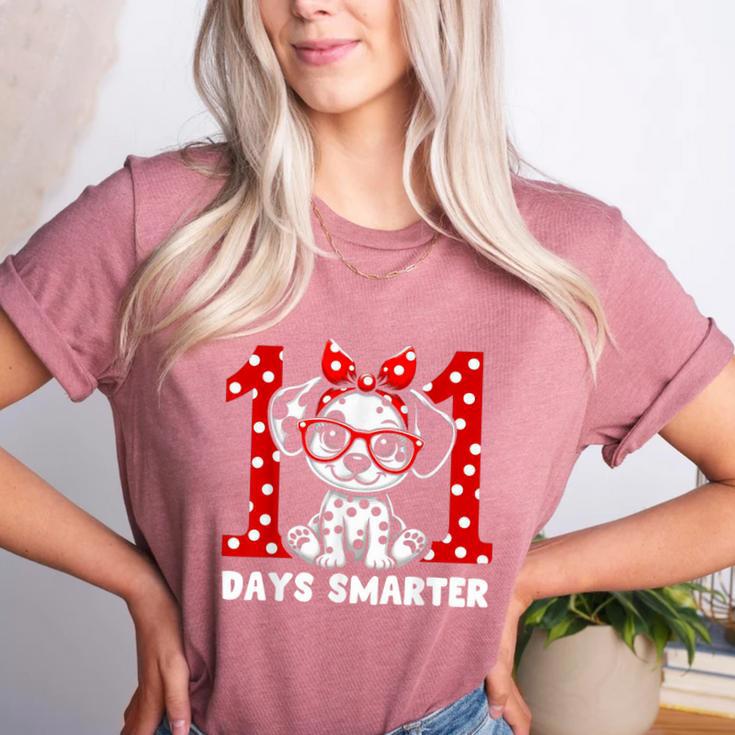 100 Days Smarter 101st Day School Dalmatian Dog Teacher Kids Women's Heather T-Shirt 100 Days Smarter 101st Day School Dalmatian Dog Teacher Kids Women's Heather T-Shirt