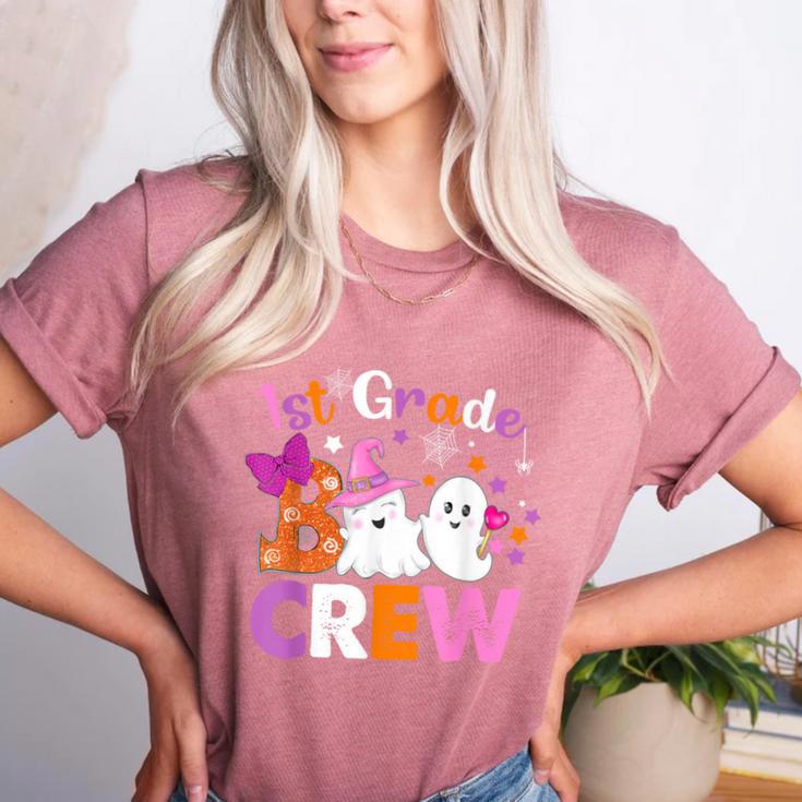 1st Grade Boo Crew First Grade Halloween Costume Teacher Kid Women's Heather T-Shirt 1st Grade Boo Crew First Grade Halloween Costume Teacher Kid Women's Heather T-Shirt