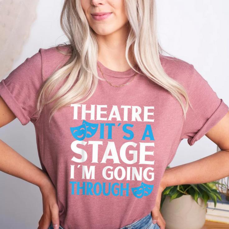 Theater Teacher Drama Teacher Theater Nerd Actor Men Women Kids Women's Heather T-Shirt