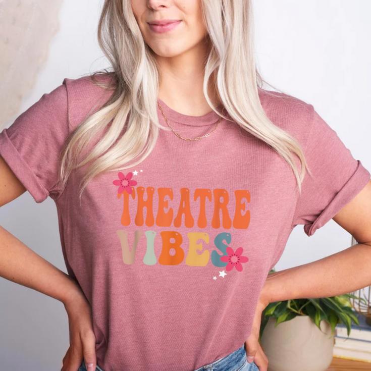 Theatre Vibes Teacher Man Women Youth Auditorium Concert Tee Women's Heather T-Shirt Theatre Vibes Teacher Man Women Youth Auditorium Concert Tee Women's Heather T-Shirt