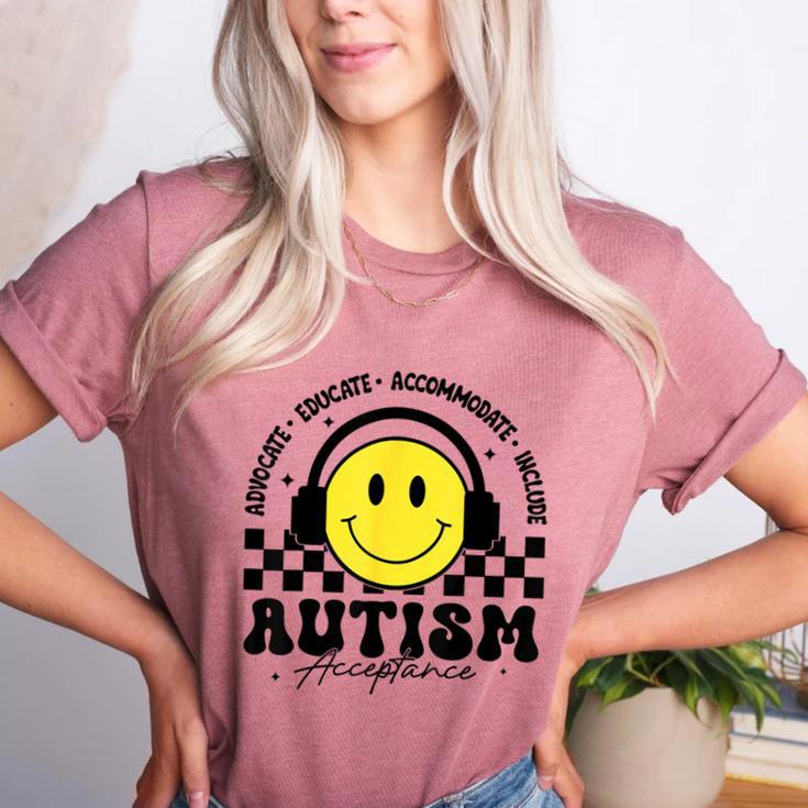 Autism Awareness Acceptance Special Education Teacher Kids Women's Heather T-Shirt Autism Awareness Acceptance Special Education Teacher Kids Women's Heather T-Shirt