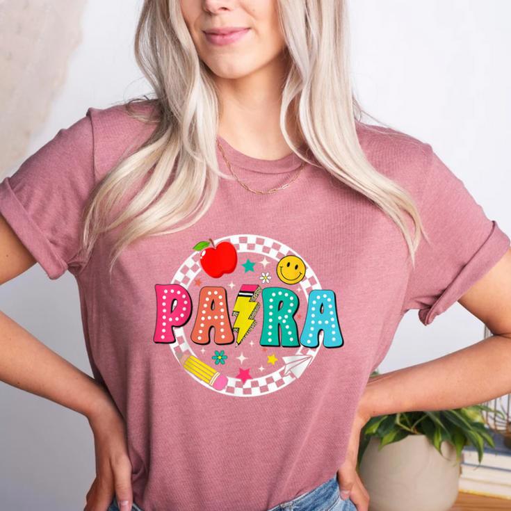 Back To School Para For Men Women Teacher Women's Heather T-Shirt Back To School Para For Men Women Teacher Women's Heather T-Shirt