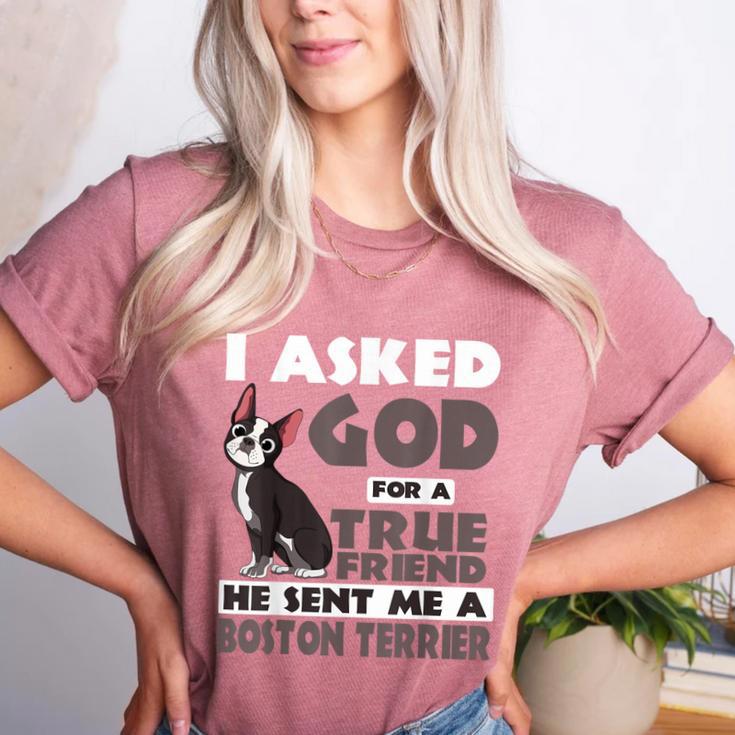 Boston Terrier American Gentleman Non-Sporting Dog Lover Women's Heather T-Shirt
