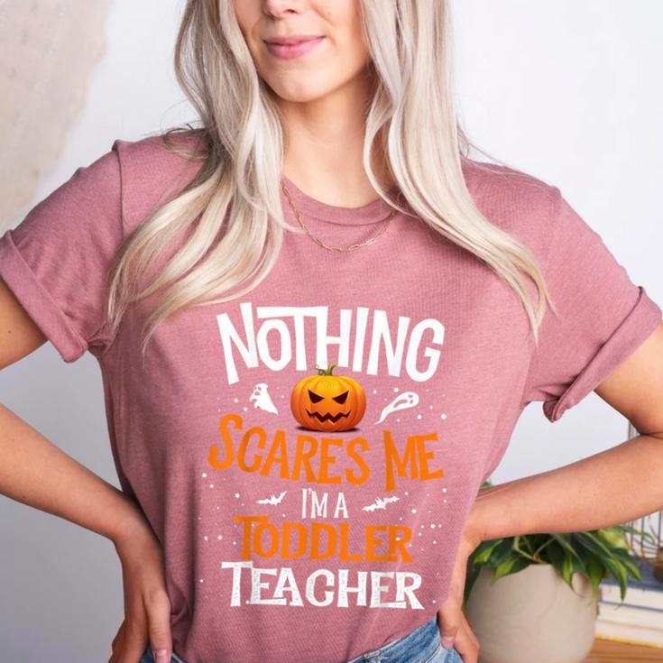You Cannot Scare Me I'm An Toddler Teacher Halloween Men Women Kids Women's Heather T-Shirt You Cannot Scare Me I'm An Toddler Teacher Halloween Men Women Kids Women's Heather T-Shirt