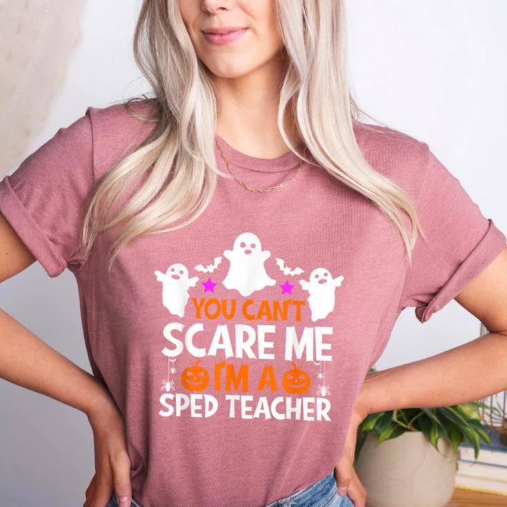 You Can't Scare Me I'm A SPED Teacher Shirt Halloween For Men Women Women's Heather T-Shirt You Can't Scare Me I'm A SPED Teacher Shirt Halloween For Men Women Women's Heather T-Shirt