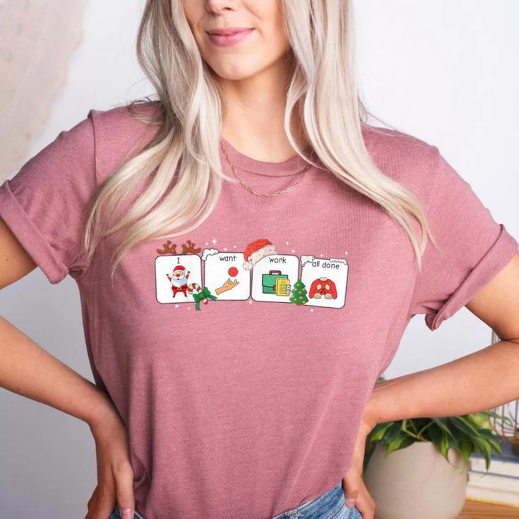 Christmas Santa Special Education SPED Teacher Xmas PJ Women's Heather T-Shirt