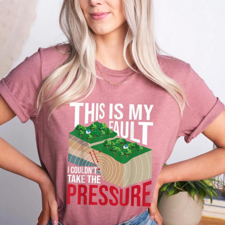 Couldn't Take The Pressure Geology Earth Science Teacher Women's Heather T-Shirt