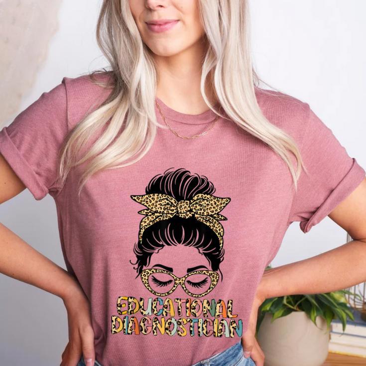 Cute Educational Diagnostician Teacher Appreciation Week Men Women Women's Heather T-Shirt Cute Educational Diagnostician Teacher Appreciation Week Men Women Women's Heather T-Shirt