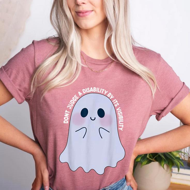 Dont Judge a Disability By Its Visibility Teacher Women's Heather T-Shirt