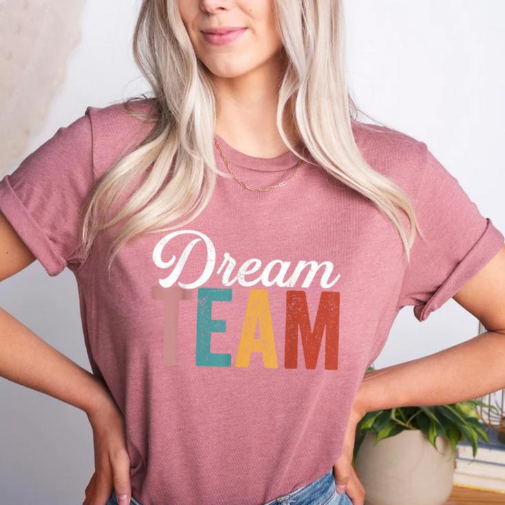 Dream Team Last Day Of School Back To School Teacher Kids Women's Heather T-Shirt Dream Team Last Day Of School Back To School Teacher Kids Women's Heather T-Shirt