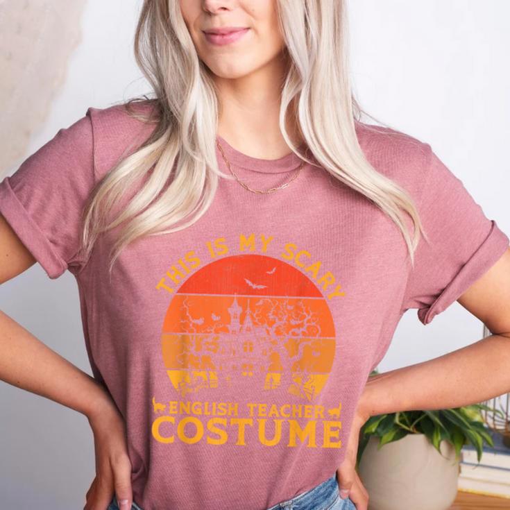 English Teacher Matching This Is My Scary Halloween Costume Women's Heather T-Shirt English Teacher Matching This Is My Scary Halloween Costume Women's Heather T-Shirt