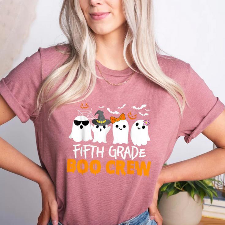 Fifth Grade Boo Crew Halloween Teacher Costume Women's Heather T-Shirt Fifth Grade Boo Crew Halloween Teacher Costume Women's Heather T-Shirt