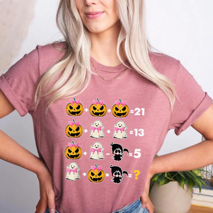 Halloween Math Teacher Men Women Order Of Operations Women's Heather T-Shirt Halloween Math Teacher Men Women Order Of Operations Women's Heather T-Shirt