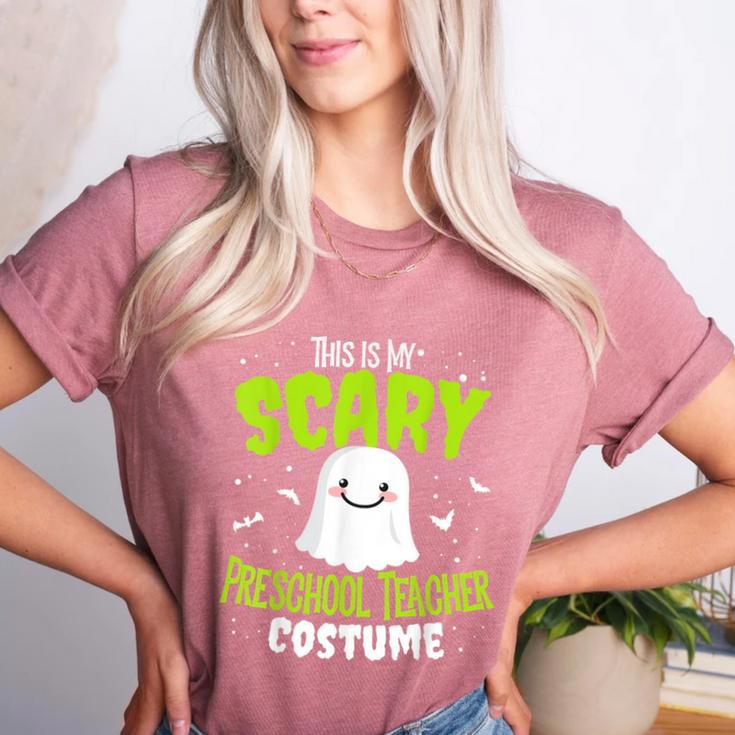 Halloween This Is My Scary Preschool Teacher Custome For Men Women Kids Women's Heather T-Shirt