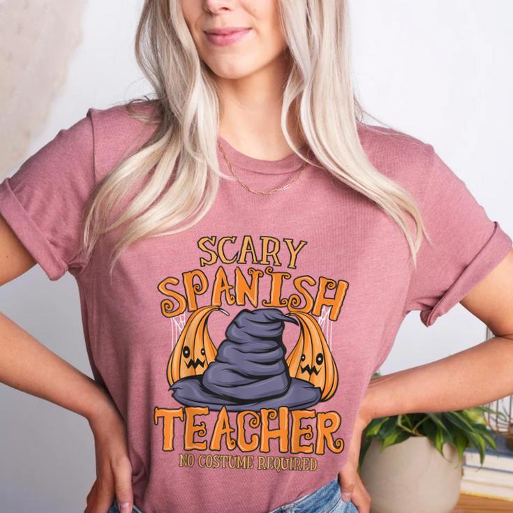 Halloween Scary Spanish Teacher No Costume Required For Men Women Women's Heather T-Shirt