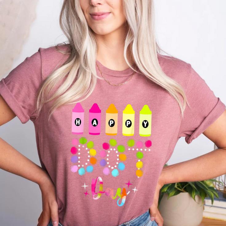 Happy Dot Day 2025 Teacher Kids Girls Colorful Polka Dot Day Women's Heather T-Shirt