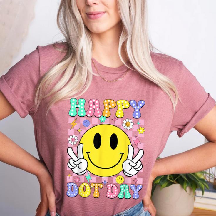 Happy Dot Day Shirts Teacher Student Girls Kids Smile Face Women's Heather T-Shirt Happy Dot Day Shirts Teacher Student Girls Kids Smile Face Women's Heather T-Shirt