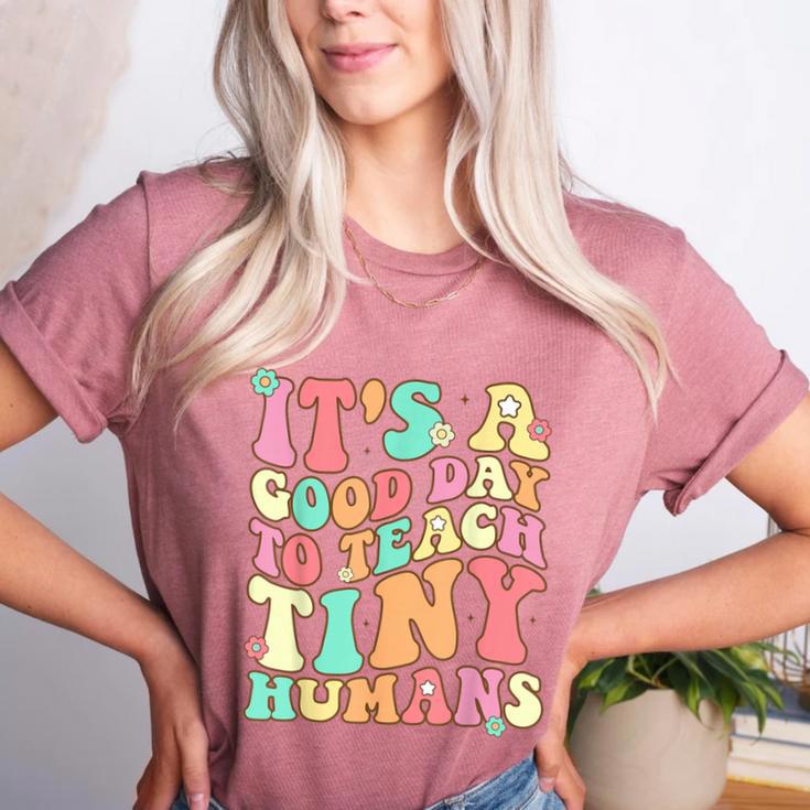 It's A Good Day To Teach Tiny Humans Teacher Teaching Women's Heather T-Shirt