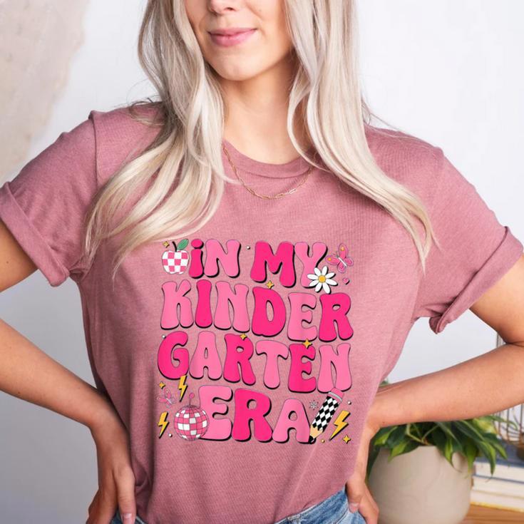 In My Kindergarten Era Girl Back To School Kinder Teacher Women's Heather T-Shirt In My Kindergarten Era Girl Back To School Kinder Teacher Women's Heather T-Shirt