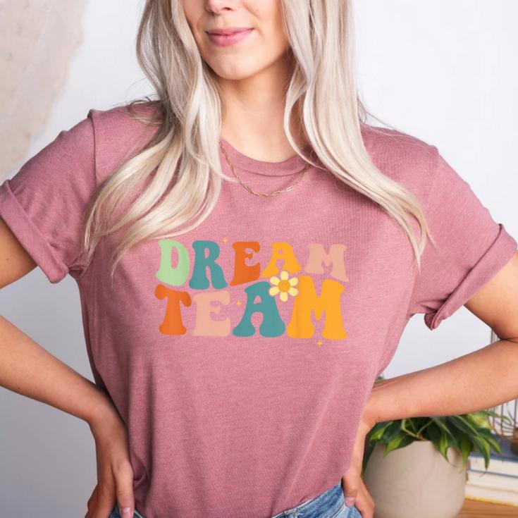 Last Day Of School Back To School Dream-Team Teacher Kids Women's Heather T-Shirt Last Day Of School Back To School Dream-Team Teacher Kids Women's Heather T-Shirt