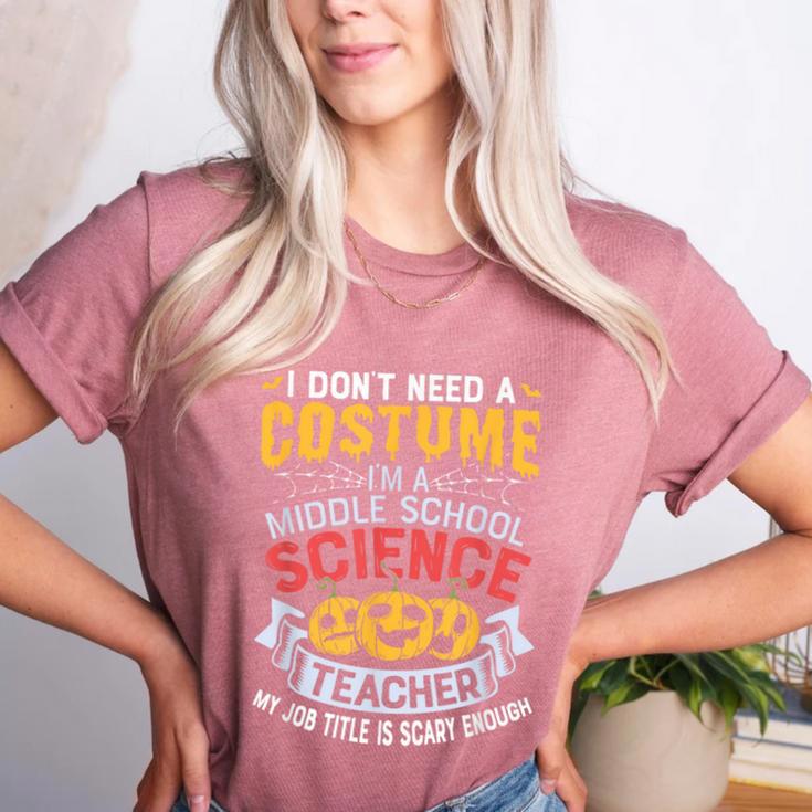 Middle School Science Teacher Halloween Costume For Men Women Women's Heather T-Shirt