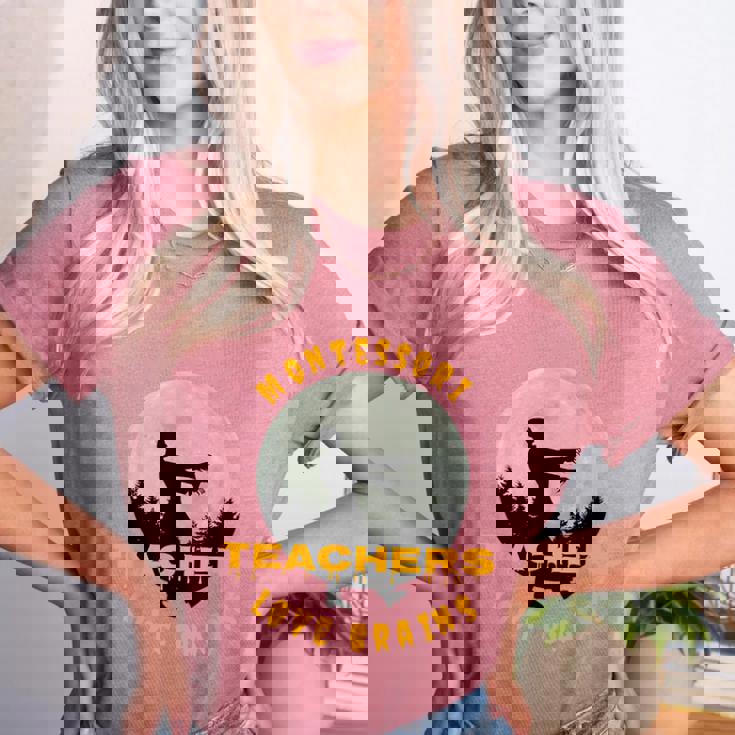 Montessori Teachers Love Brains Halloween Novelty Men Women Women&#x27;s Heather T-Shirt