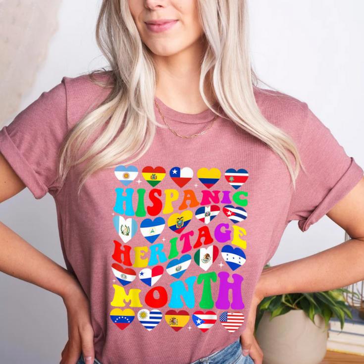 Hispanic Heritage Month 2025 Latino Puerto Rico Teacher Kids Women's Heather T-Shirt