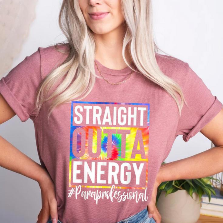 Paraprofessional Straight Outta Energy Teacher Life For Men Women Women's Heather T-Shirt