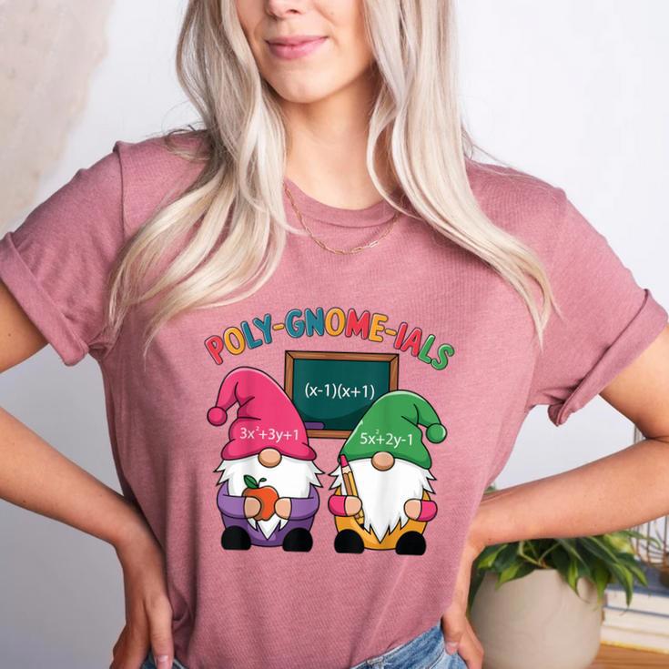 Poly-Gnome-Ials Algebra Teacher Calcul Teacher Women's Heather T-Shirt Poly-Gnome-Ials Algebra Teacher Calcul Teacher Women's Heather T-Shirt