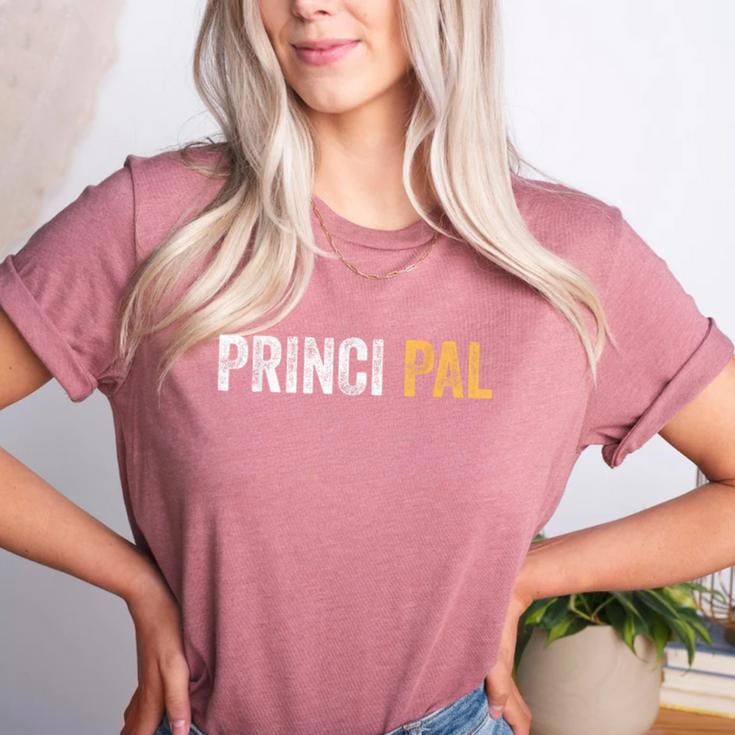 Principal School Teacher Friend Men Women Women's Heather T-Shirt