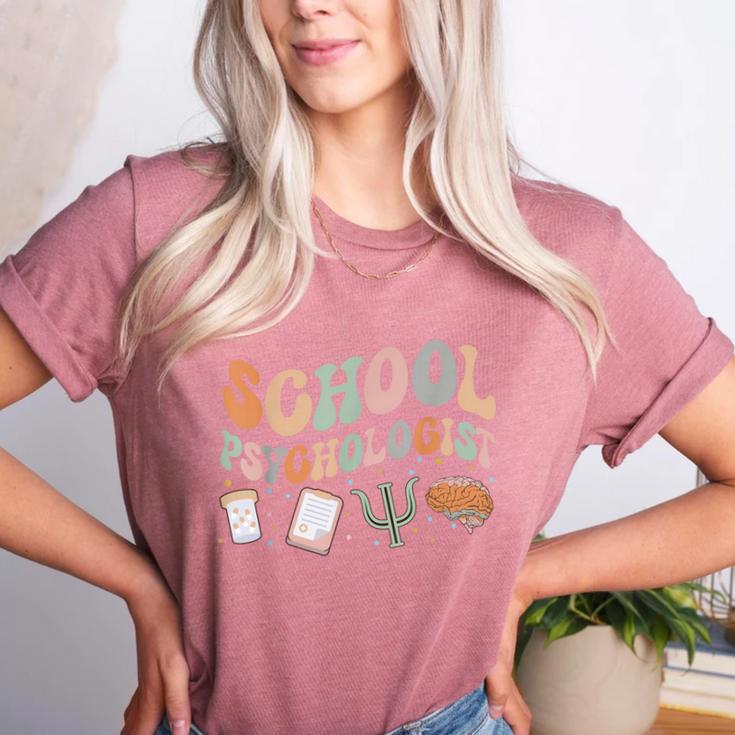 School Psychologist Teacher Psychology School Psychologist Women's Heather T-Shirt School Psychologist Teacher Psychology School Psychologist Women's Heather T-Shirt