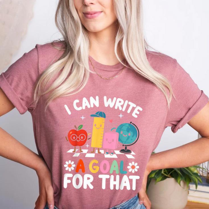 Special Education i Can Write a Goal For That Sped Teacher Women's Heather T-Shirt