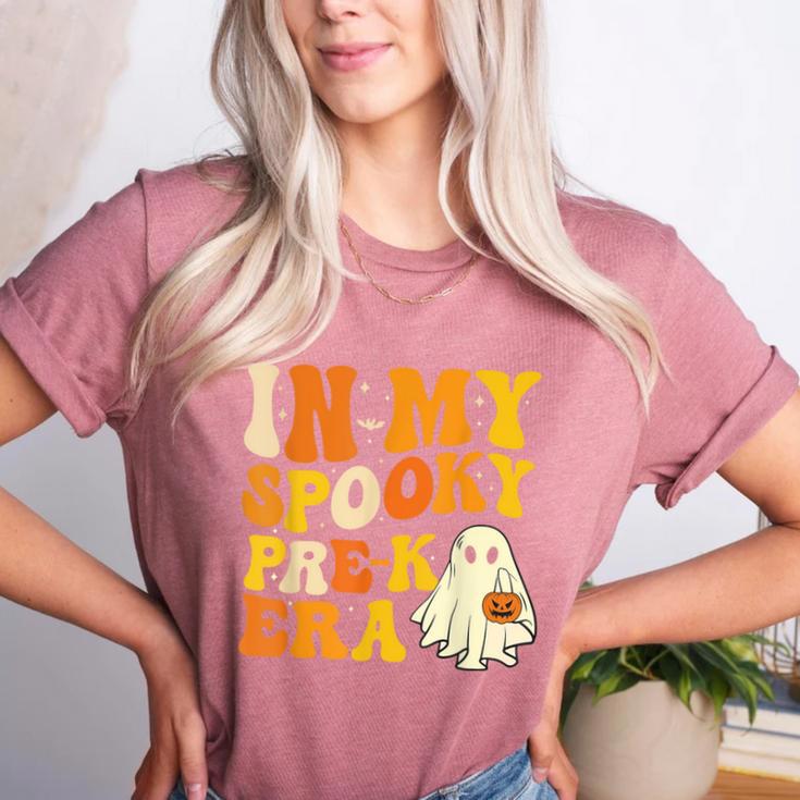 In My Spooky PRE-K Teacher Era Halloween Costume Tee Women's Heather T-Shirt In My Spooky PRE-K Teacher Era Halloween Costume Tee Women's Heather T-Shirt