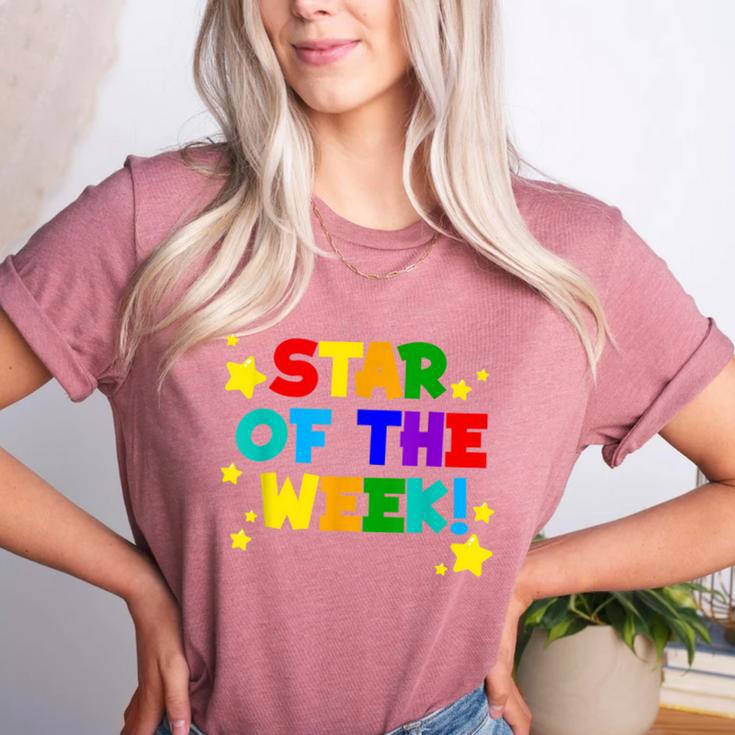 Star Of The Week Cheerful Recognition Student Teachers Class Men Women Kids Women's Heather T-Shirt Star Of The Week Cheerful Recognition Student Teachers Class Men Women Kids Women's Heather T-Shirt