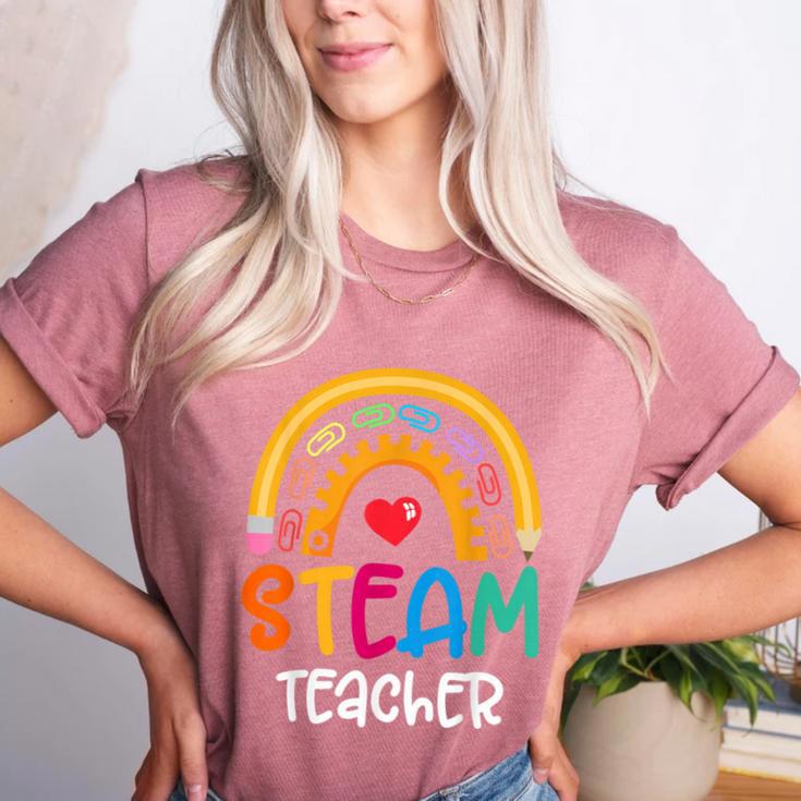 STEAM Teacher Squad Team Crew Back To School STEM Special Women's Heather T-Shirt STEAM Teacher Squad Team Crew Back To School STEM Special Women's Heather T-Shirt