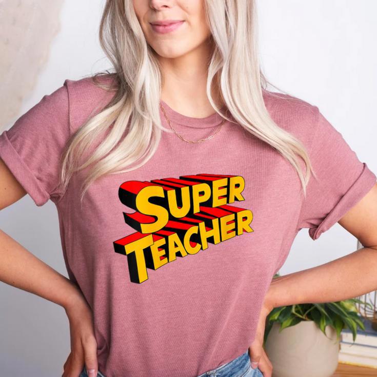 Super Teacher SuperTeacher Women's Heather T-Shirt Super Teacher SuperTeacher Women's Heather T-Shirt