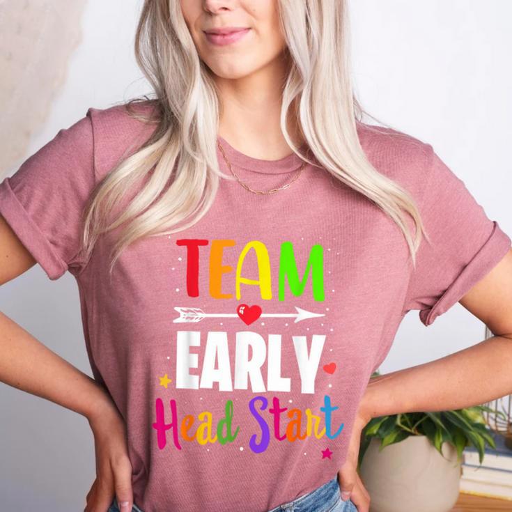 Teacher Early Childhood Education Preschool Head Start Crew Women's Heather T-Shirt Teacher Early Childhood Education Preschool Head Start Crew Women's Heather T-Shirt