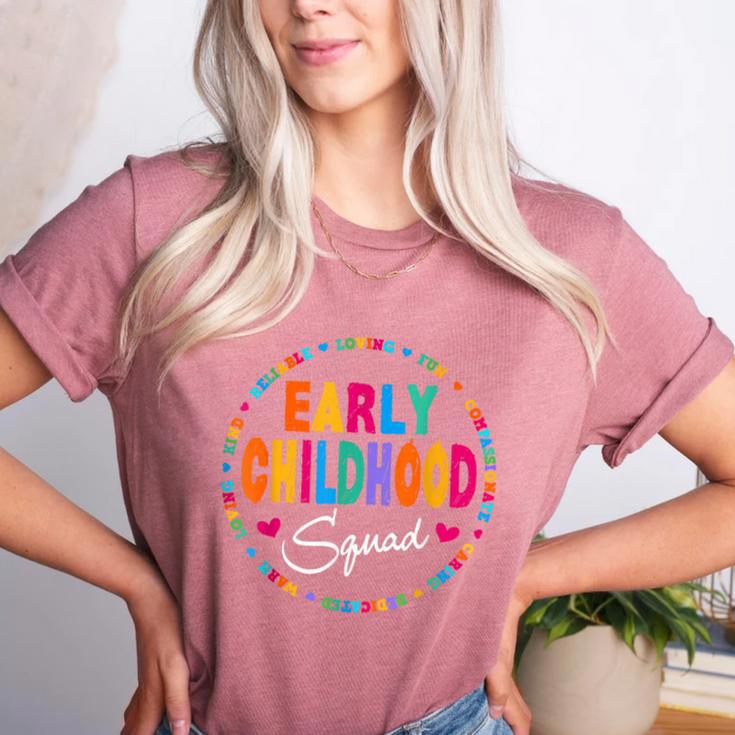 Teacher Early Childhood Squad T-Shirt Women's Heather T-Shirt