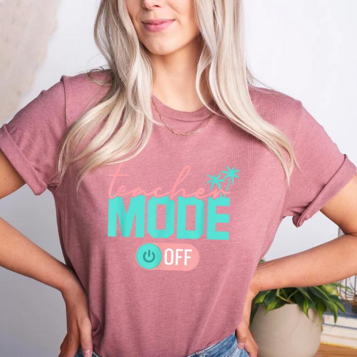 Teacher Mode Off Happy Last Day Of School Summer Break Men Women Women's Heather T-Shirt